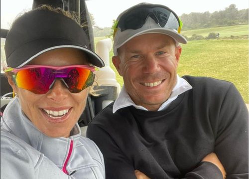 David Warner with his wife Candice. Pic: David Warner/ Instagram