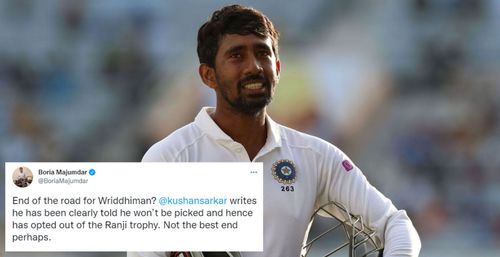 Wriddhiman Saha's last Test was against New Zealand last year