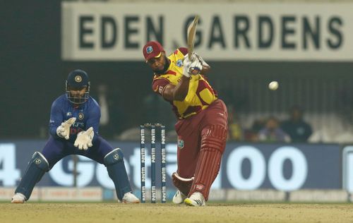 Kieron Pollard scored 24 off 19 in the first T10I against India.