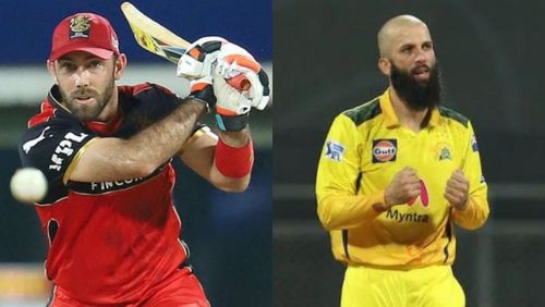 Australia's Glenn Maxwell (L) might miss some phases of IPL 2022, Moeen Ali (R) is likely to be available throughout.