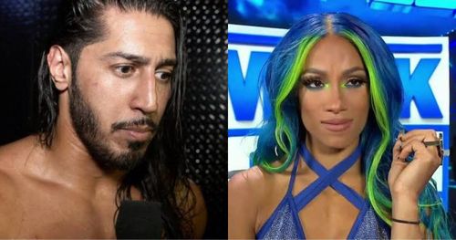 Mustafa Ali And Sasha Banks On WWE TV