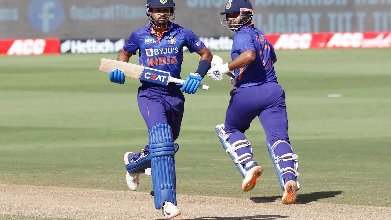 Shreyas Iyer and Rishabh Pant added 109 runs for the fourth wicket (Credit: BCCI)