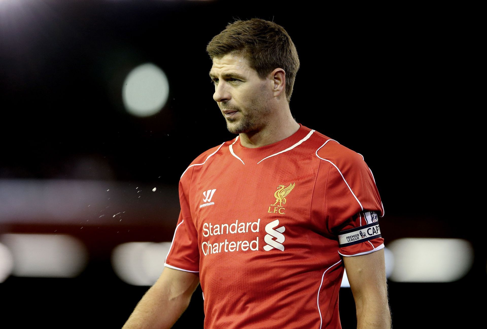 Gerrard captured in a Premier League clash against Sunderland in 2014