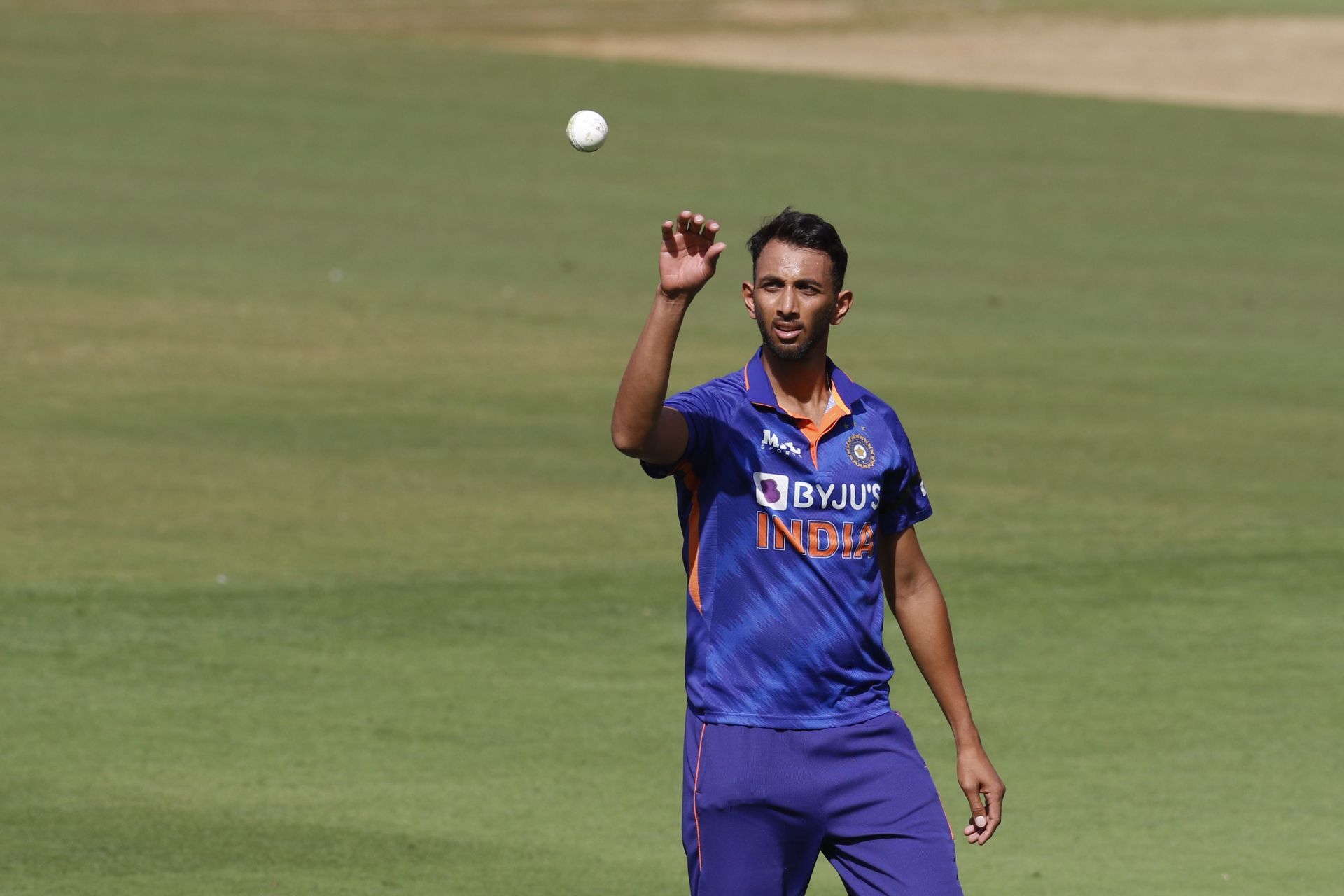 Prasidh Krishna was the undisputed hero for India in the 2nd ODI vs West Indies [P.C: ICC] .