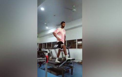 KL Rahul shared a video of him working out during his injury rehab.