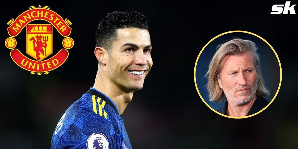 Manchester United star Cristiano Ronaldo jokes about Robbie Savage to his son Charlie Savage