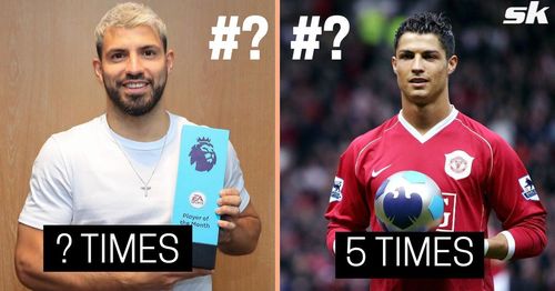 Footballers that have been awarded the Player of the Month award the most times