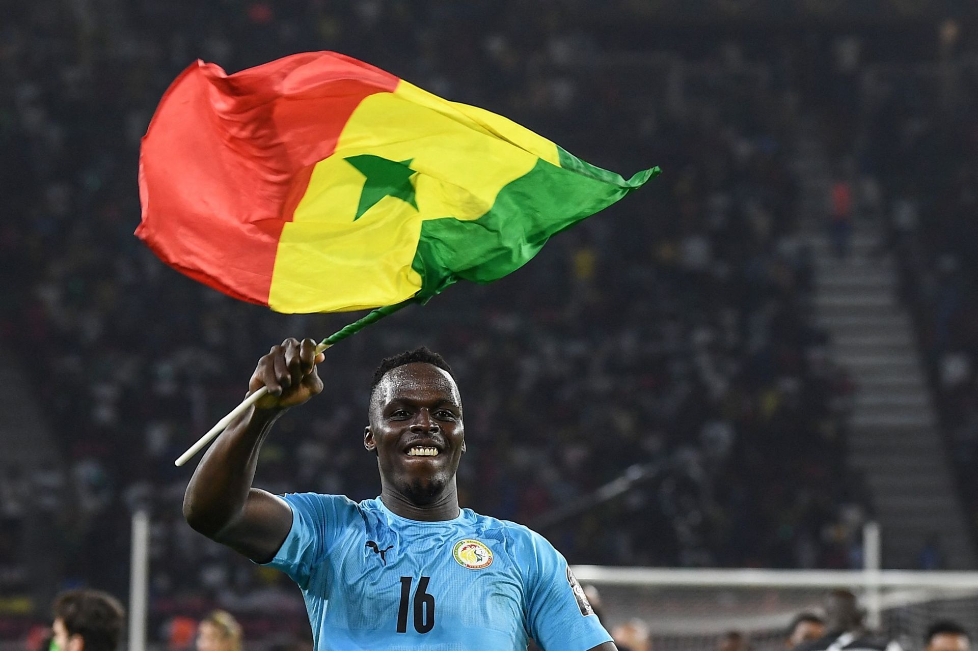 Edouard Mendy saved Mohanad Lasheen&#039;s penalty in the shootout.