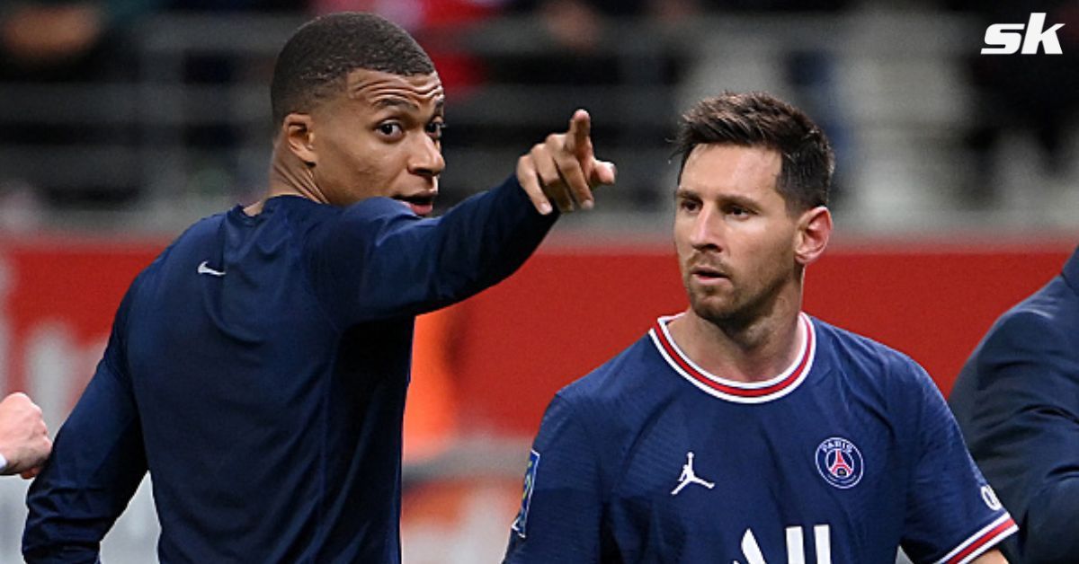Kylian Mbappe (left) is all set to leave PSG.