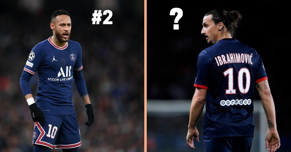 Neymar and Zlatan Ibrahimovic have both worn the iconic No.10 jersey at PSG.