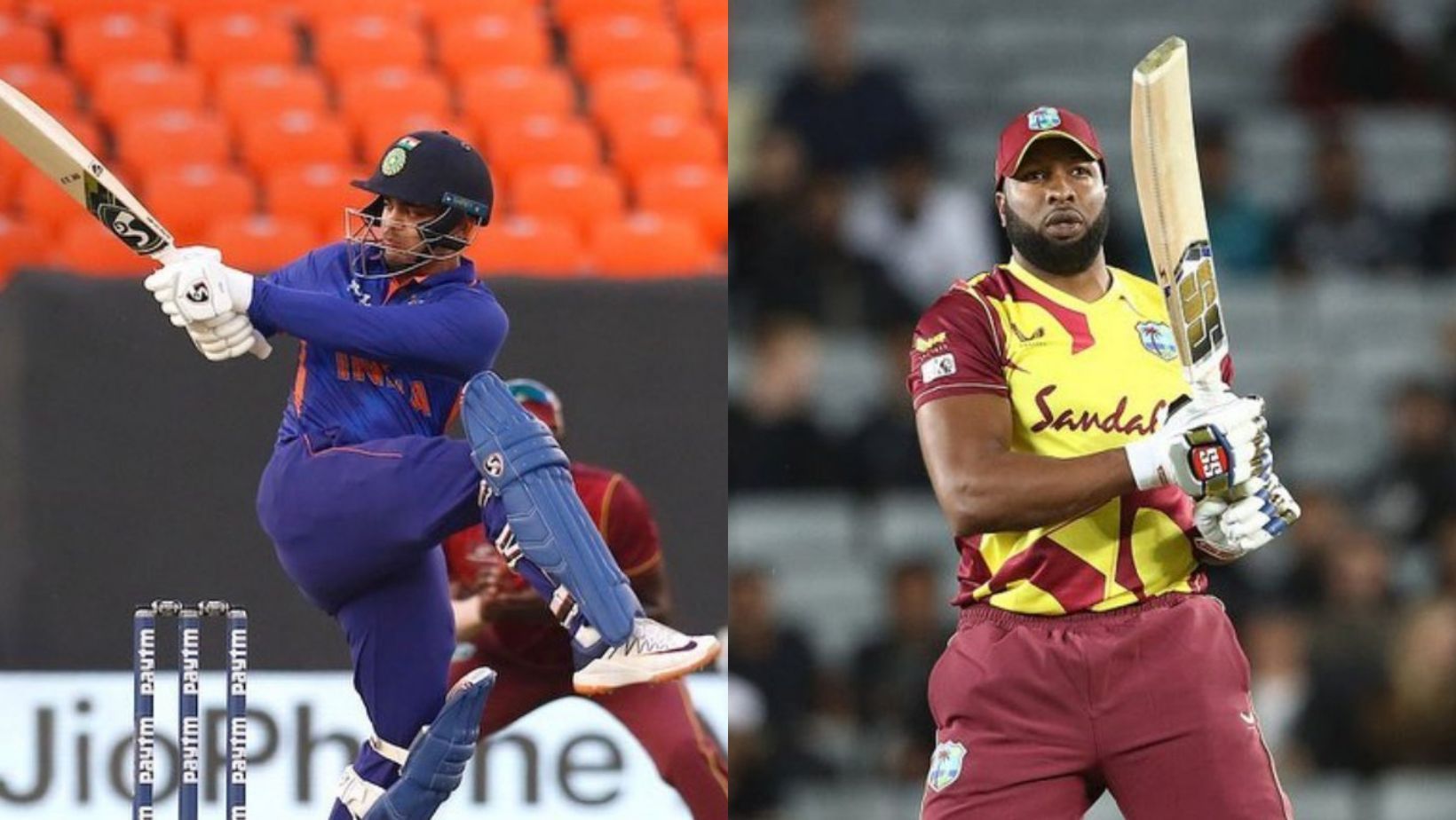 Ishan Kishan (L) and Kieron Pollard won&#039;t feature in the second India vs West Indies ODI.