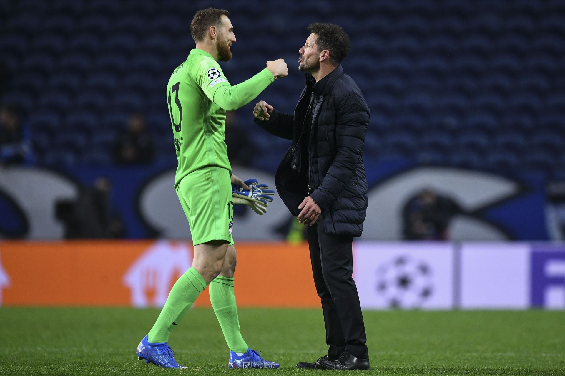 Jan Oblak (left) has evolved into one of the best goalkeepers in the world under Diego Simeone.