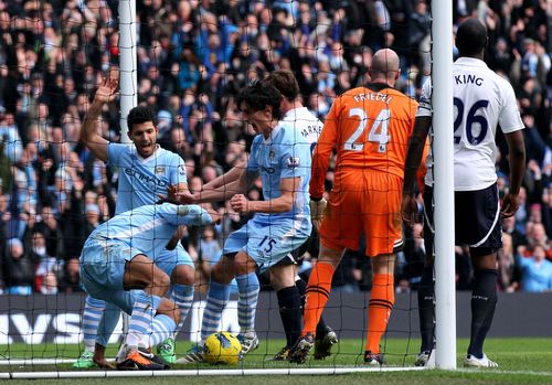 Stefan Savic in action for Manchester City