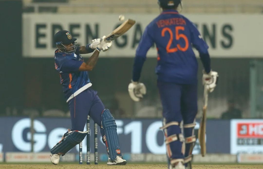 Suryakumar Yadav and Venkatesh Iyer built a match-winning partnership in the first T20I [P.C: BCCI].