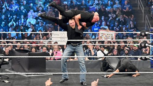 Brock Lesnar was on a rampage this week on SmackDown