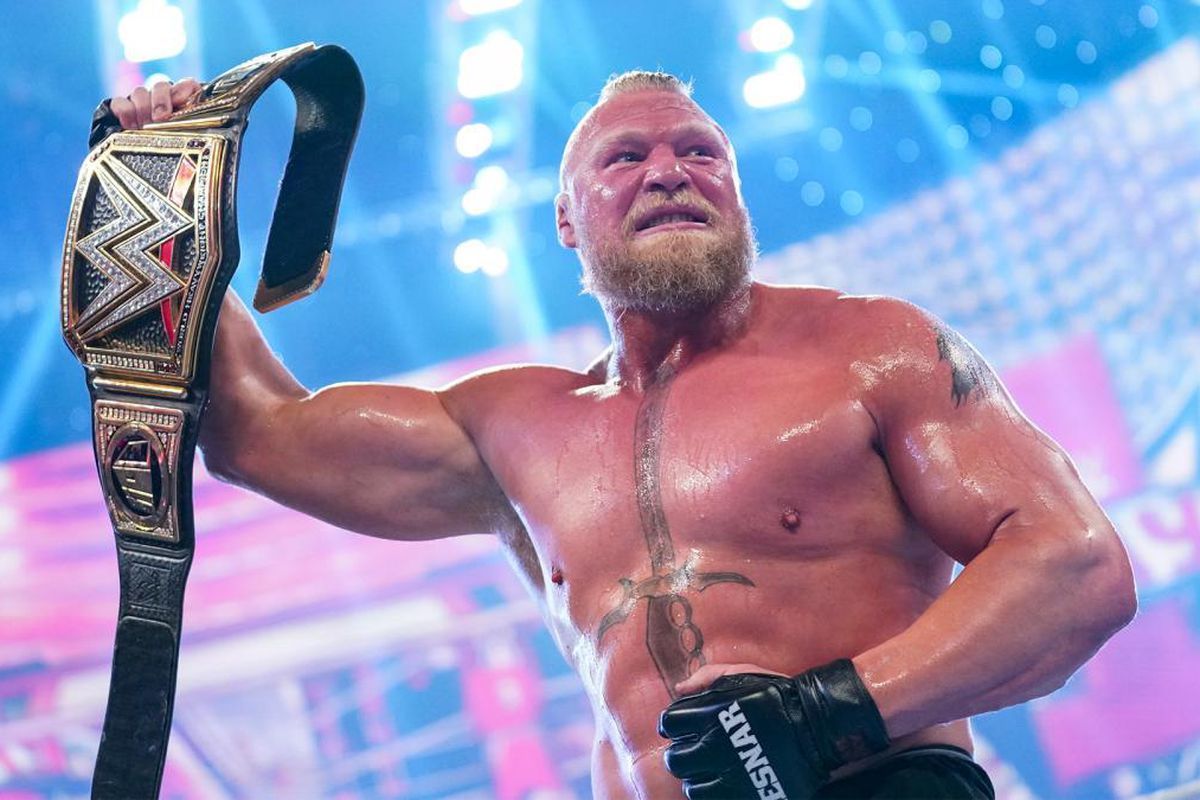 Brock Lesnar lost the WWE Championship at the Royal Rumble