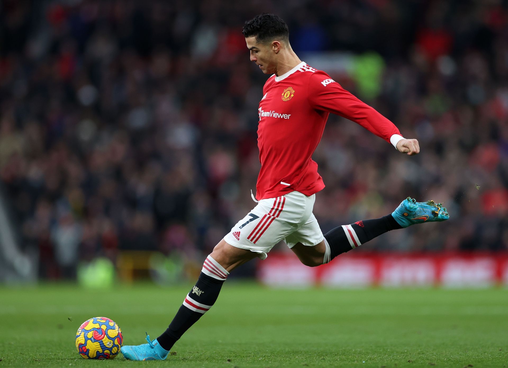 Cristiano Ronaldo in action for Manchester United