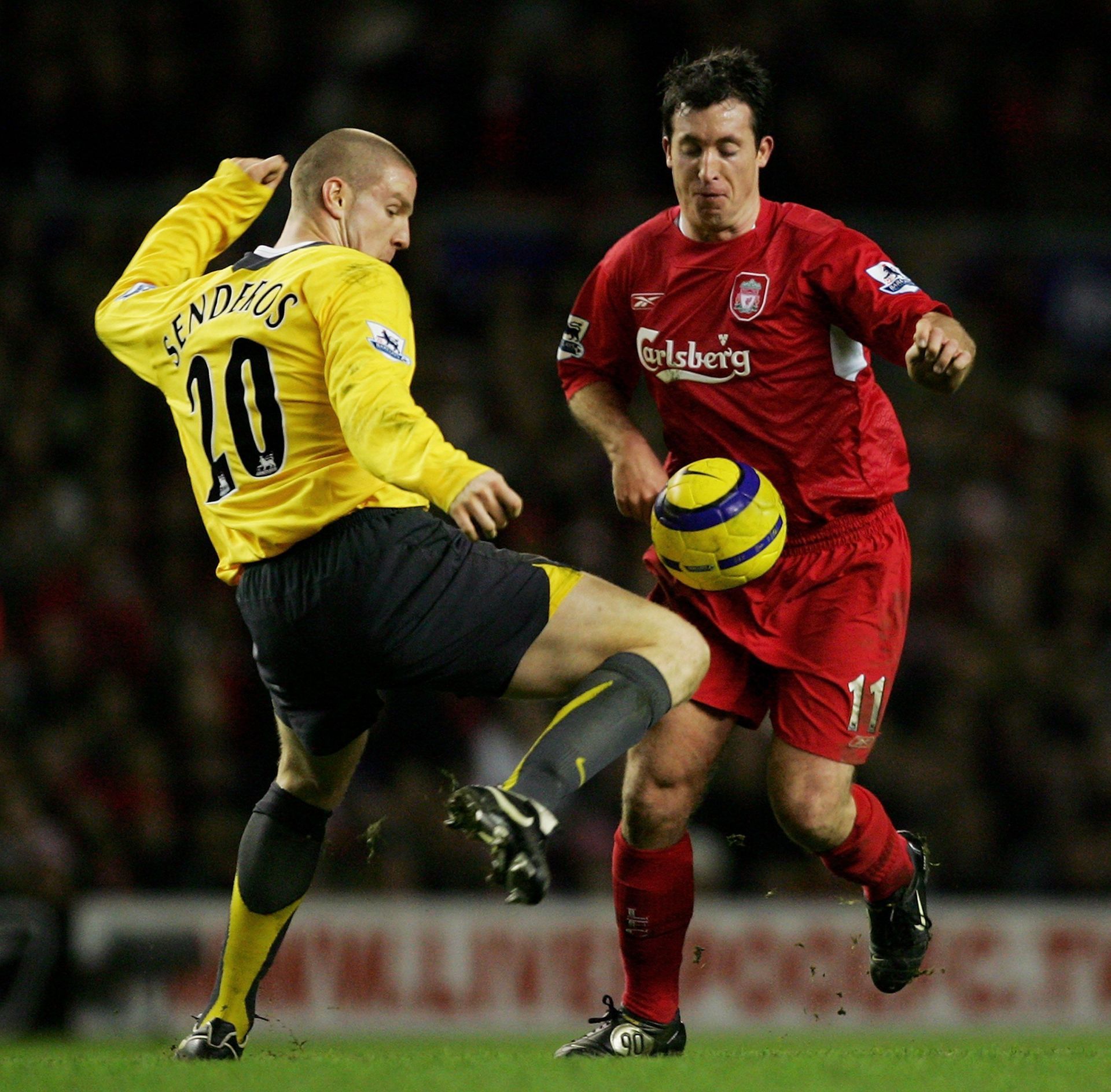 Robbie Fowler (right) scored a lot of goals against the Gunners.