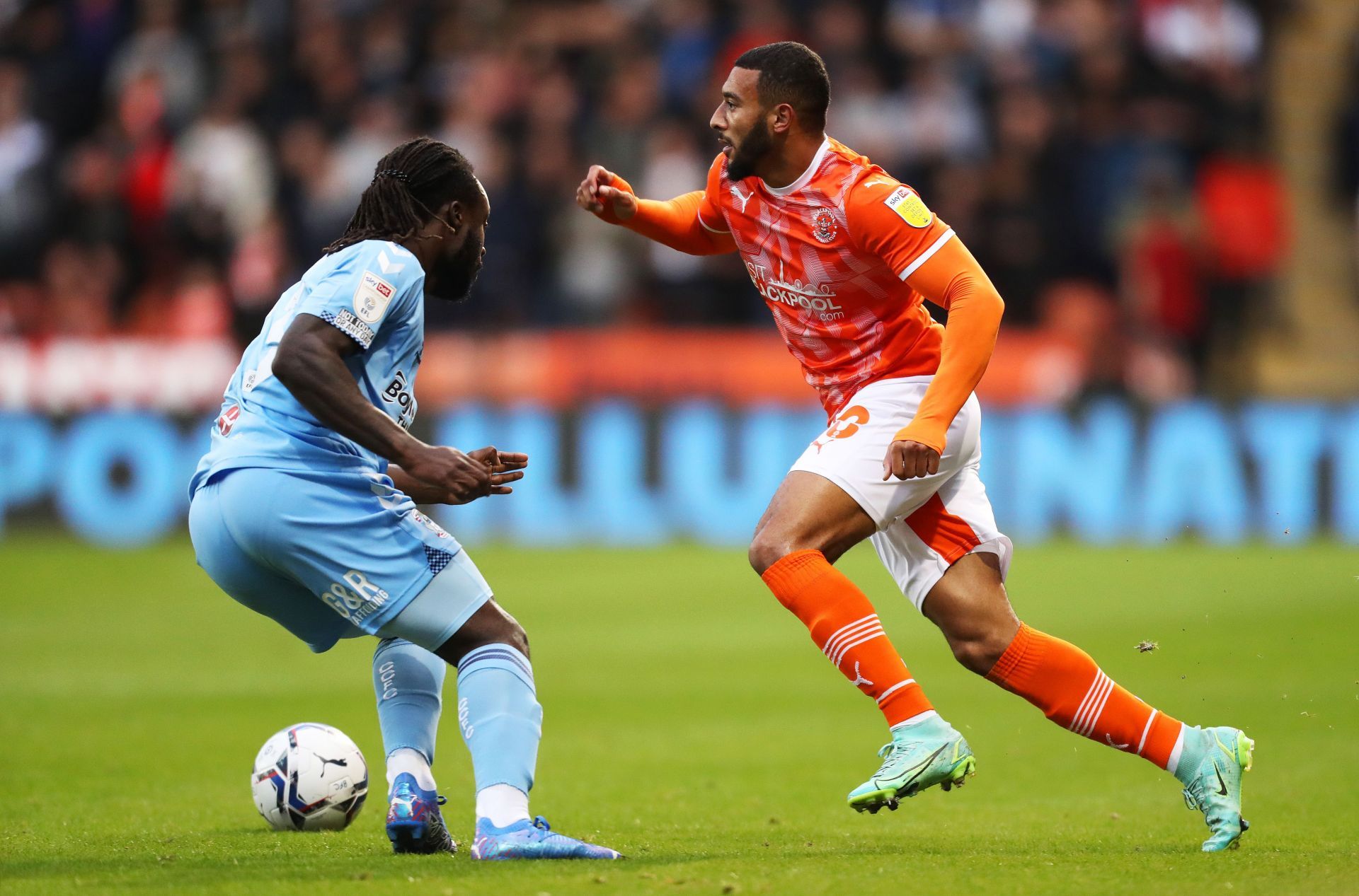 Blackpool face Coventry City on Tuesday