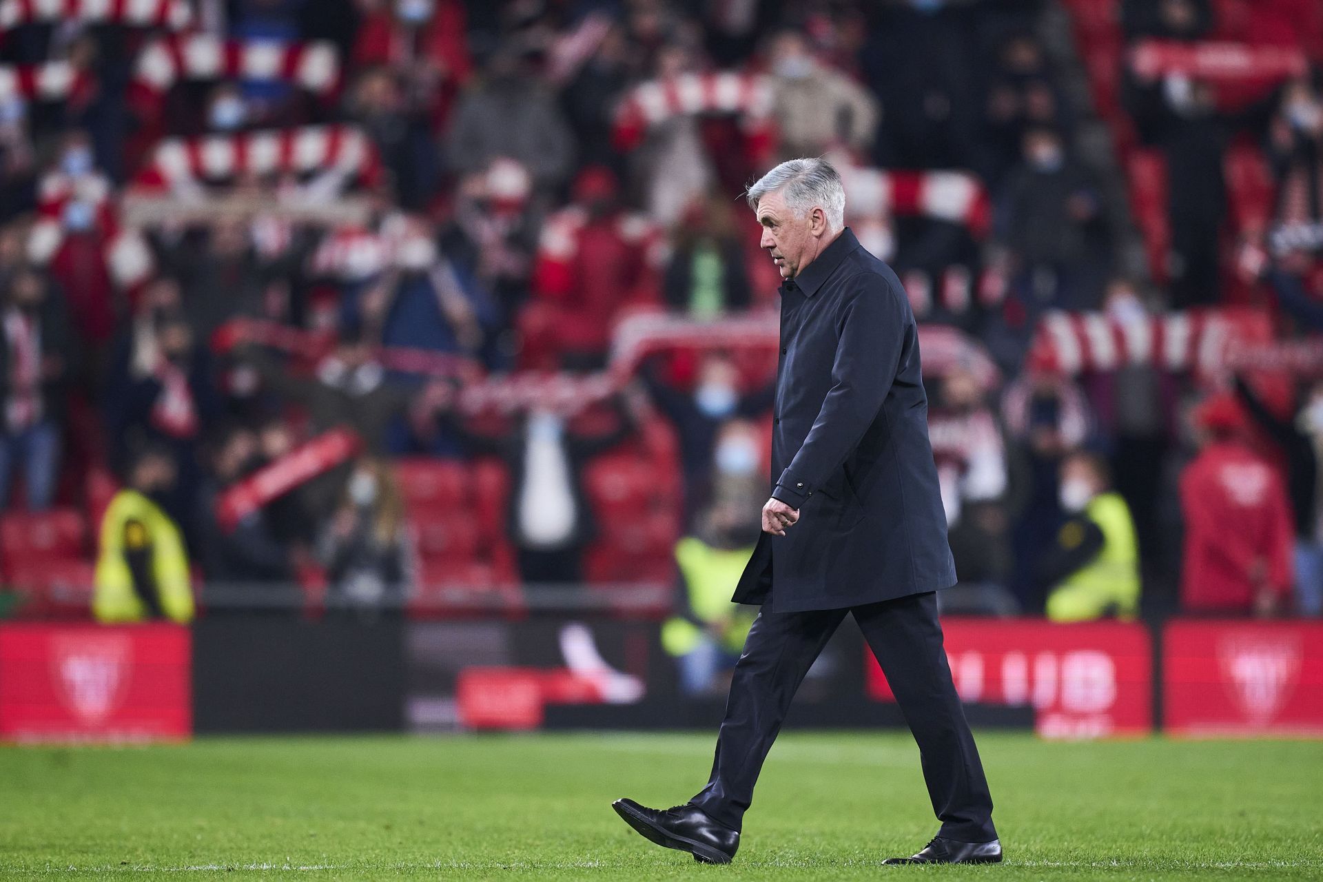 The Italian manager at the Copa del Rey.