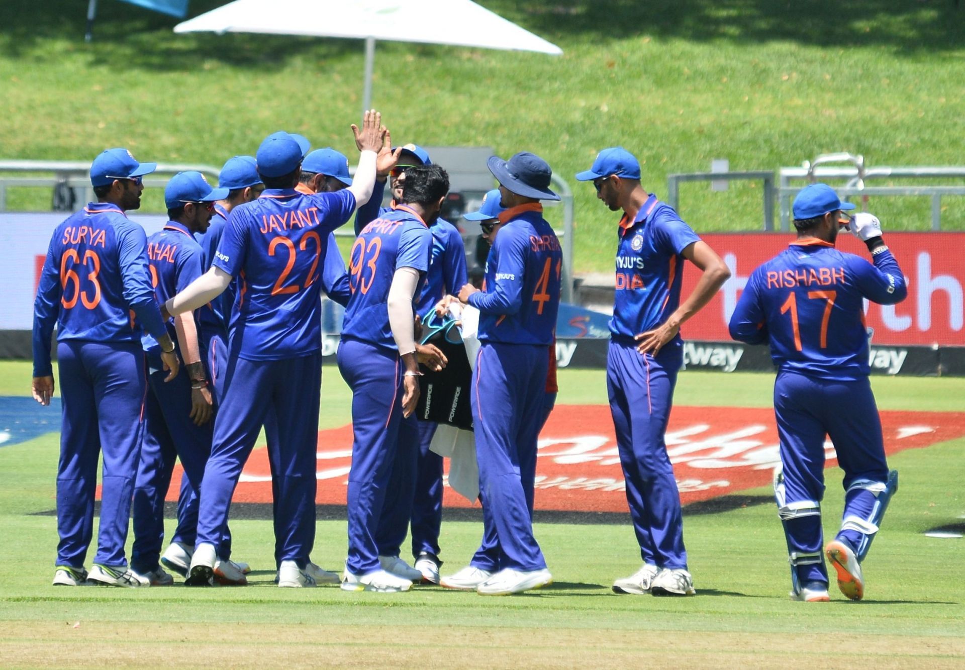 Indian cricket team during the South Africa series. Pic: Getty Images