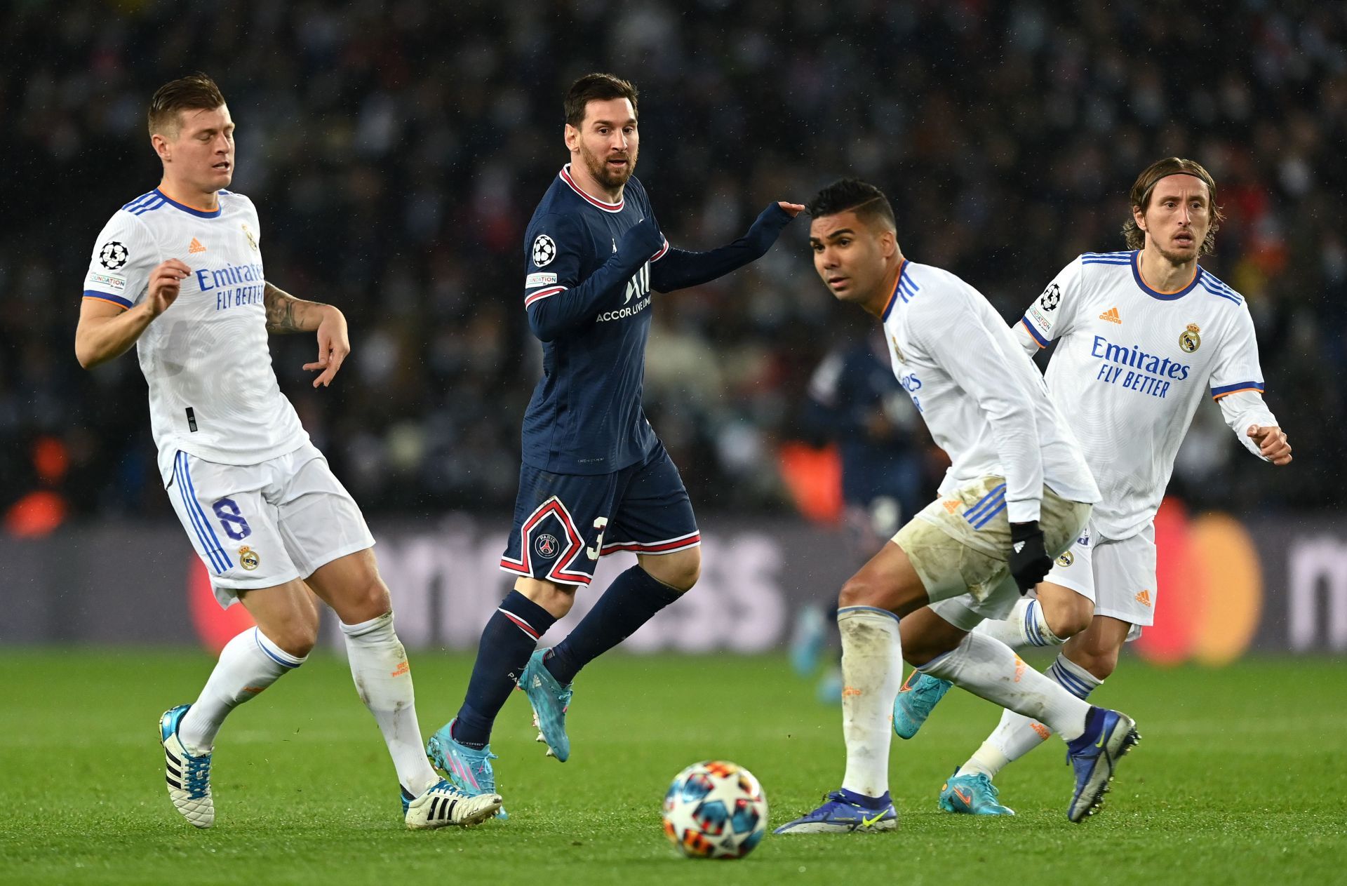 Lionel Messi in action for Paris Saint-Germain