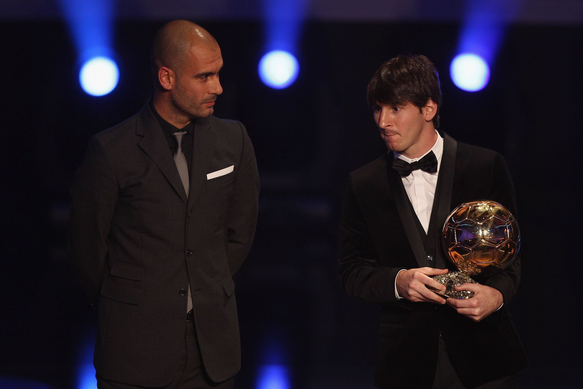 Lionel Messi (right) and Pep Guardiola led Barcelona to a golden era of success.