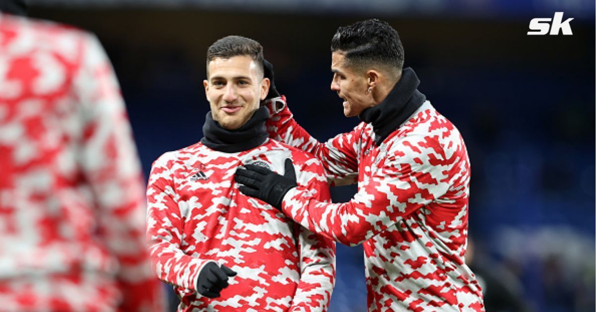Diogo Dalot and Cristiano Ronaldo spend time together before matches