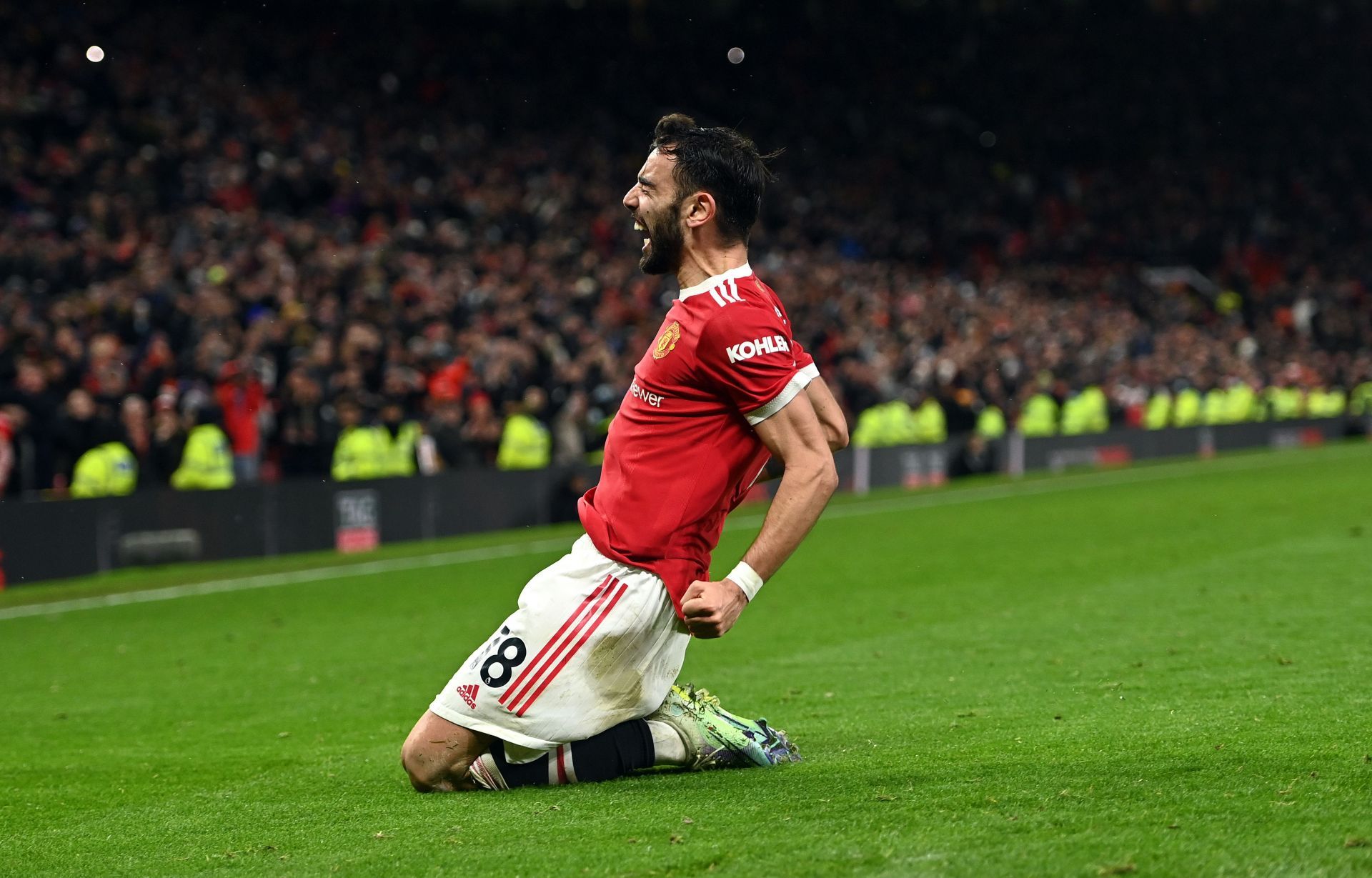 Bruno Fernandes scored for the Red Devils against Brighton last time out.