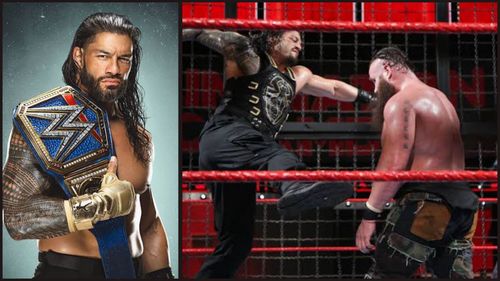 Roman Reigns has contested four matches at Elimination Chamber