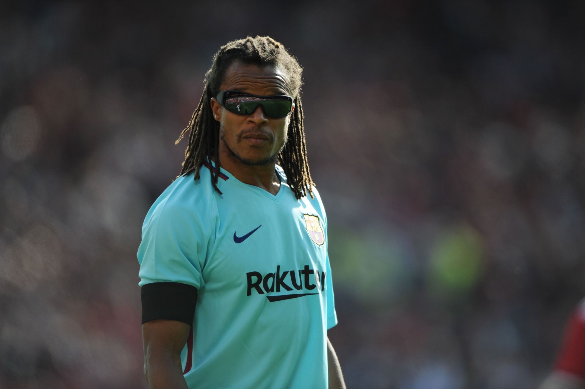 Edgar Davids during the Manchester United Legends v FC Barcelona Legends