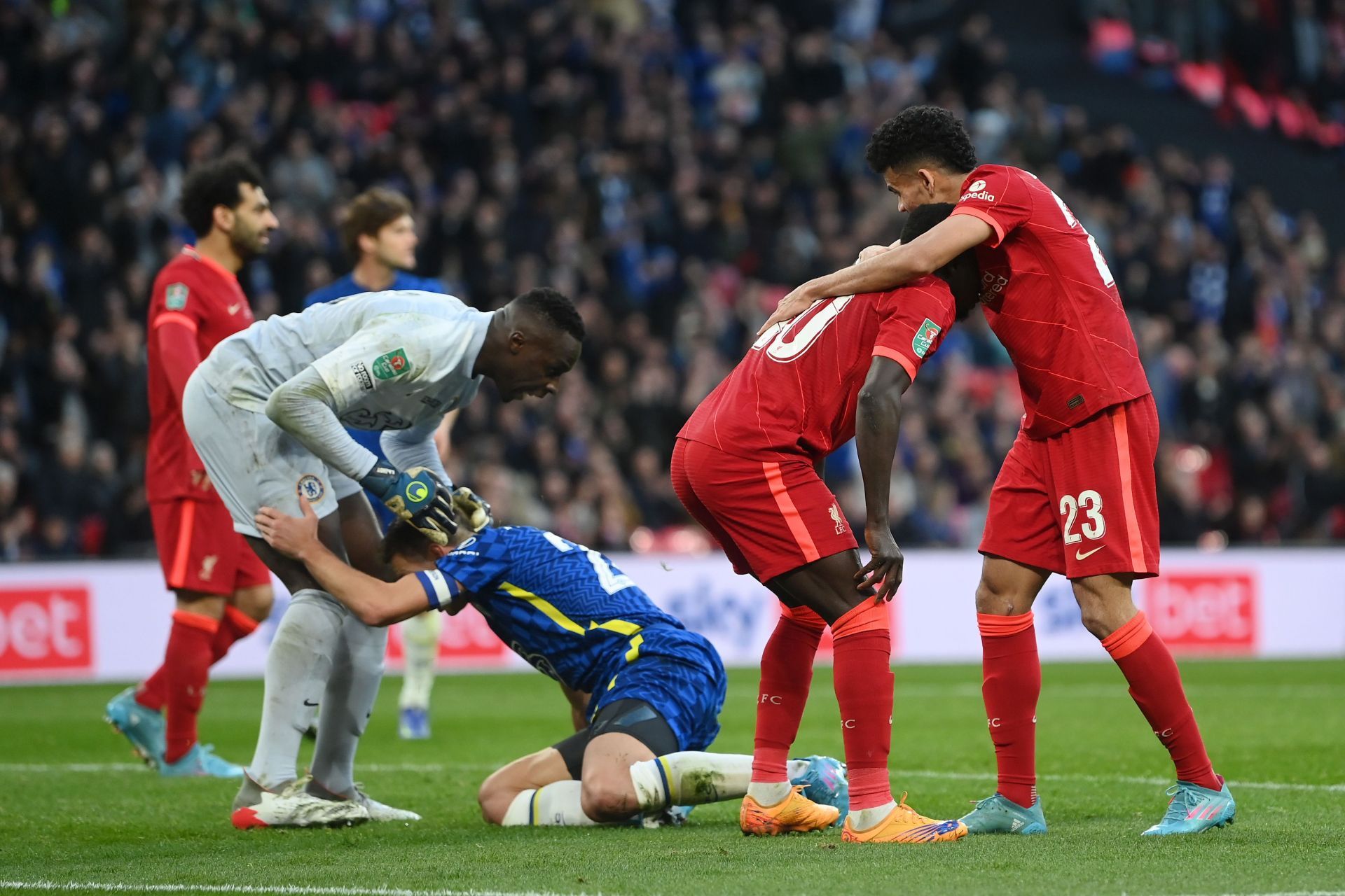 Edouard Mendy had a great game for the Blues.