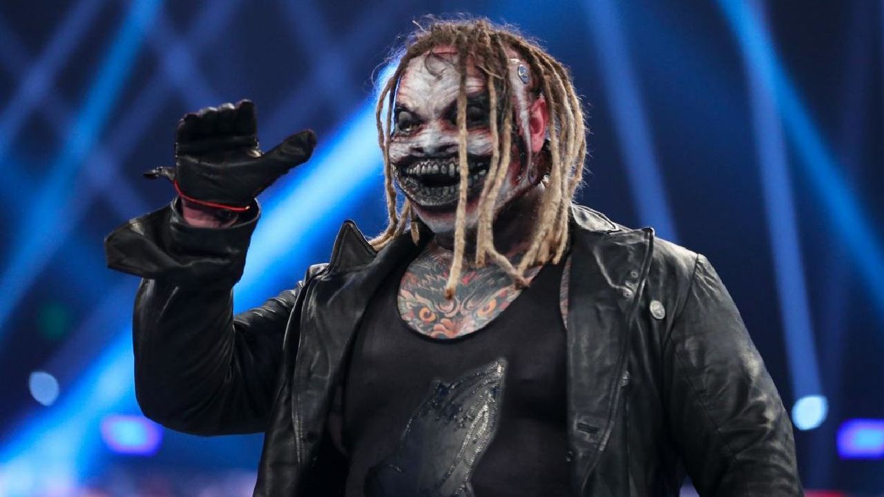 Wyatt donning the gimmick of The Fiend during his WWE run