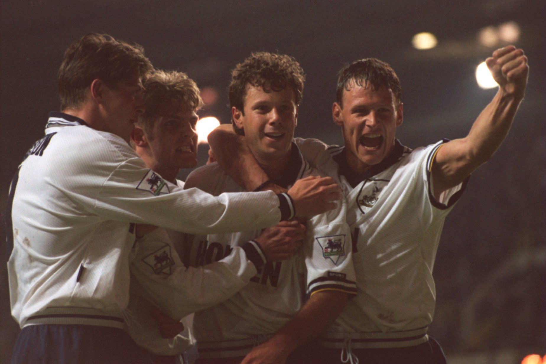 Darren Anderton (Left) and Teddy Sheringham (Right) for Tottenham Hotspur