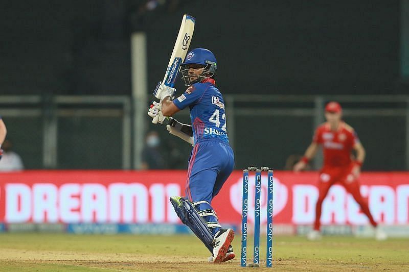 Shikhar Dhawan batting for DC. Pic: IPLT20.COM