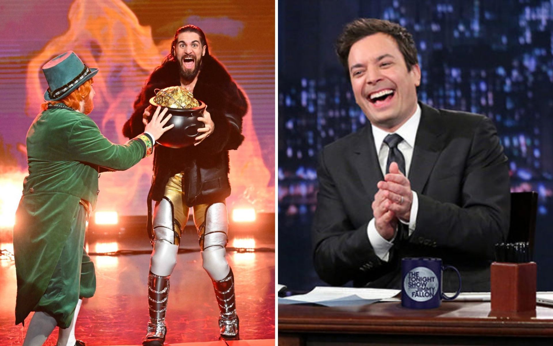 Seth Rollins represented WWE on The Tonight Show Starring Jimmy Fallon.