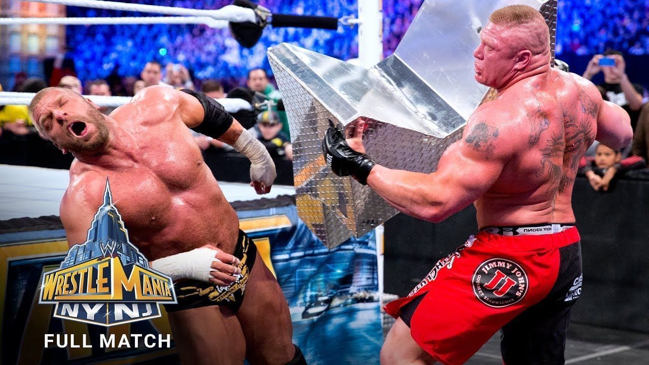 Lesnar and HHH had violence on their minds.
