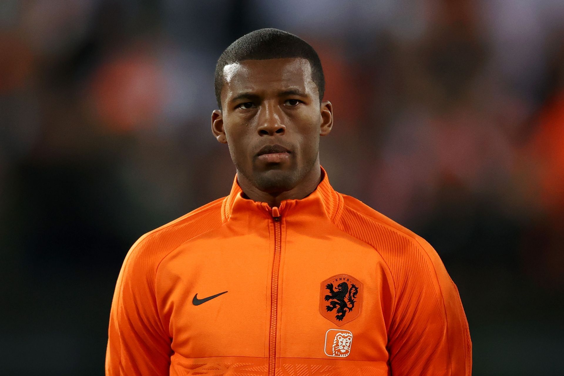 Georginio Wijnaldum before a game for the Netherlands