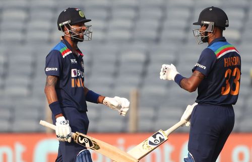 Hardik Pandya and Krunal Pandya (Credit: BCCI) Enter caption