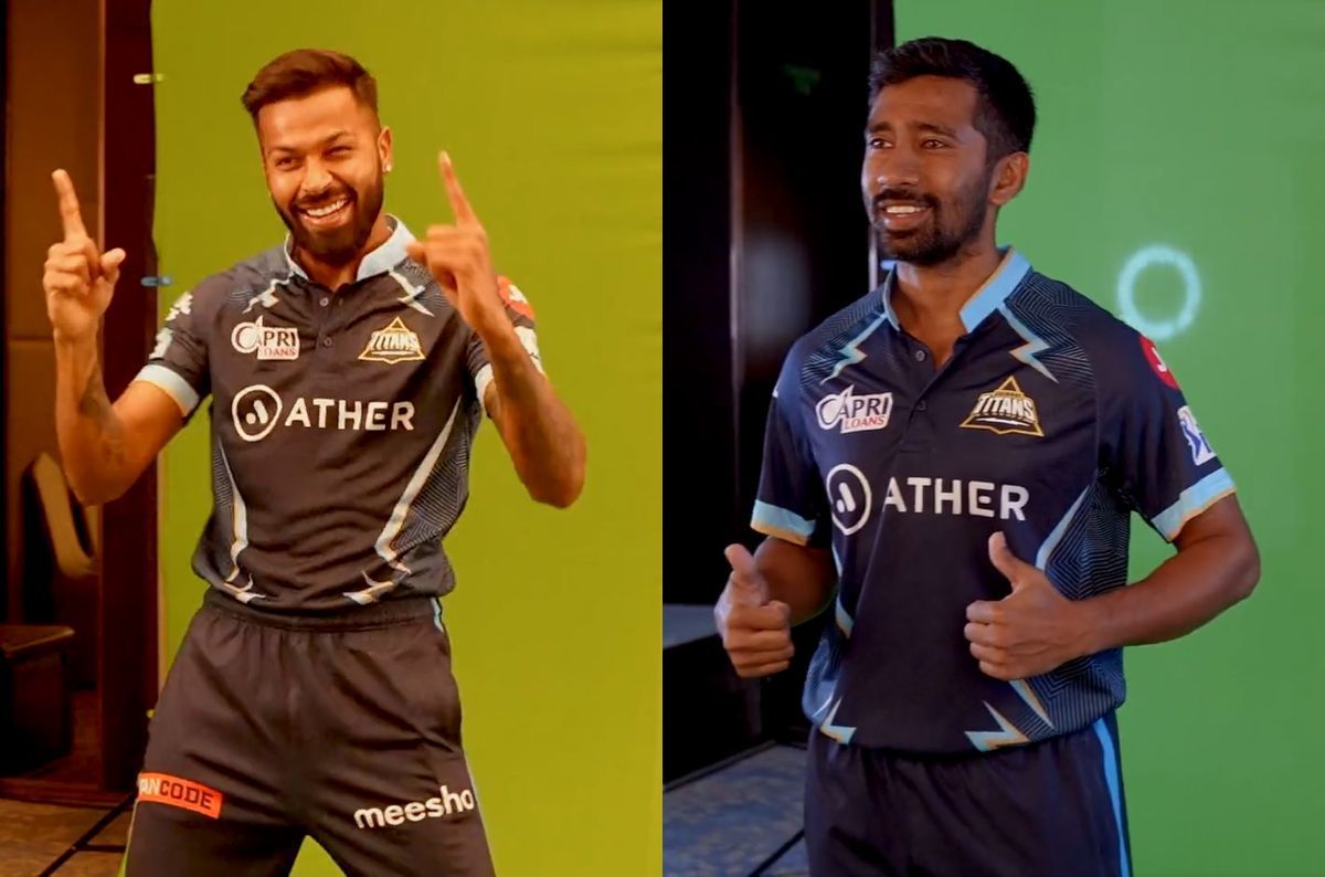 Hardik Pandya and Wriddhiman Saha. Pics: GT/ Twitter