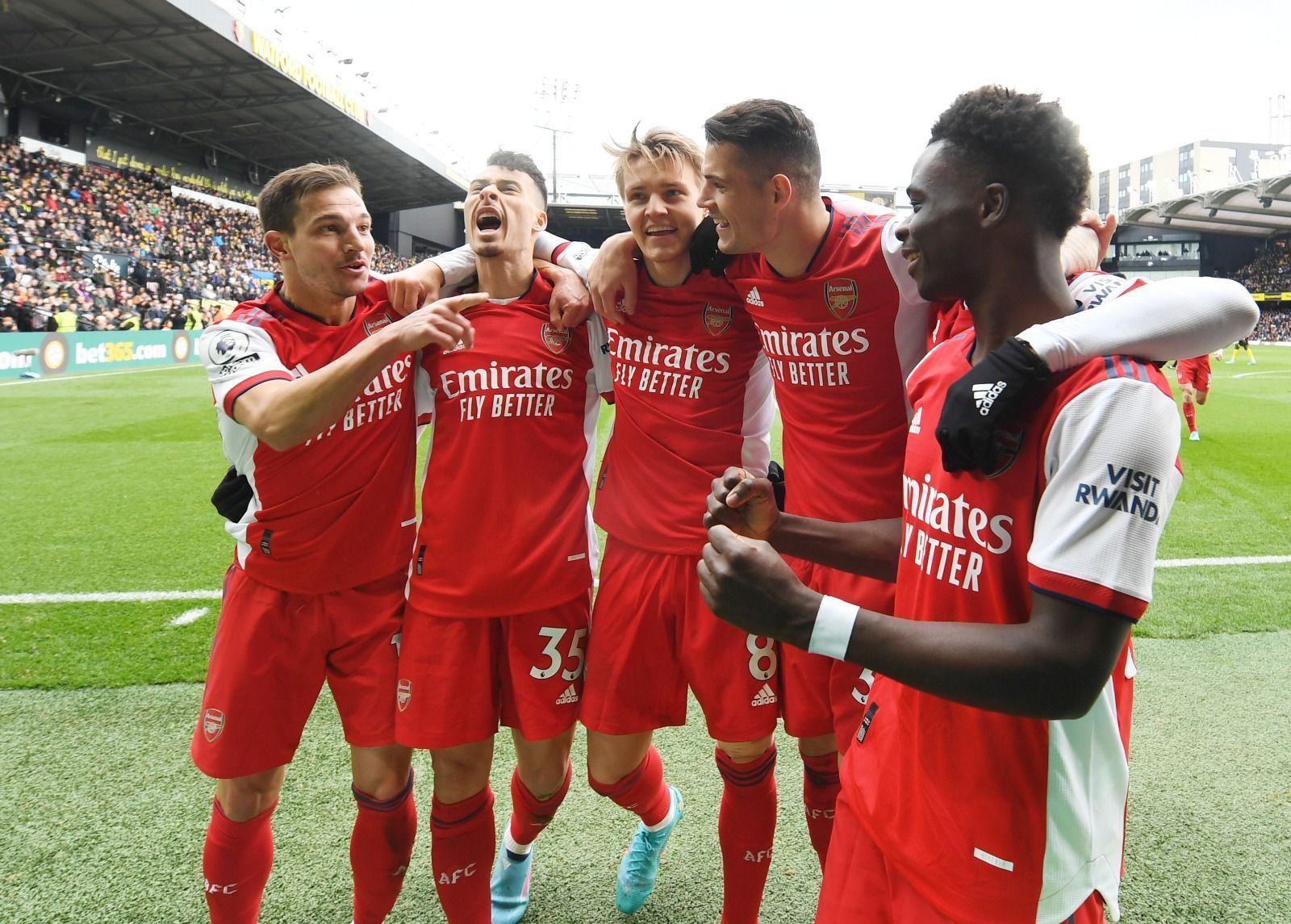 The Gunners have moved into the Premier League&#039;s top four after beating Watford.