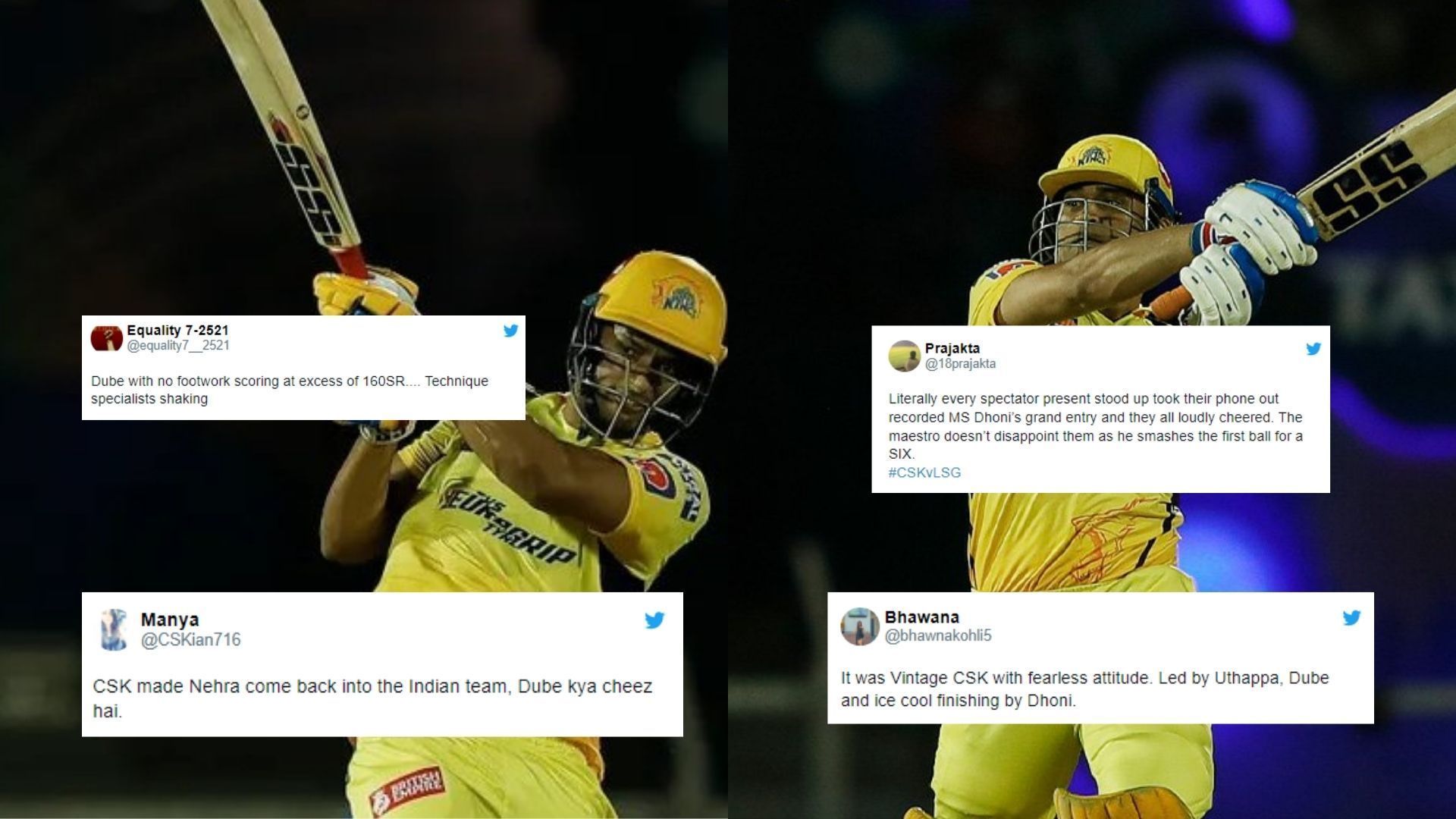 Fans on Twitter hailed the Super Kings for a fantastic batting effort