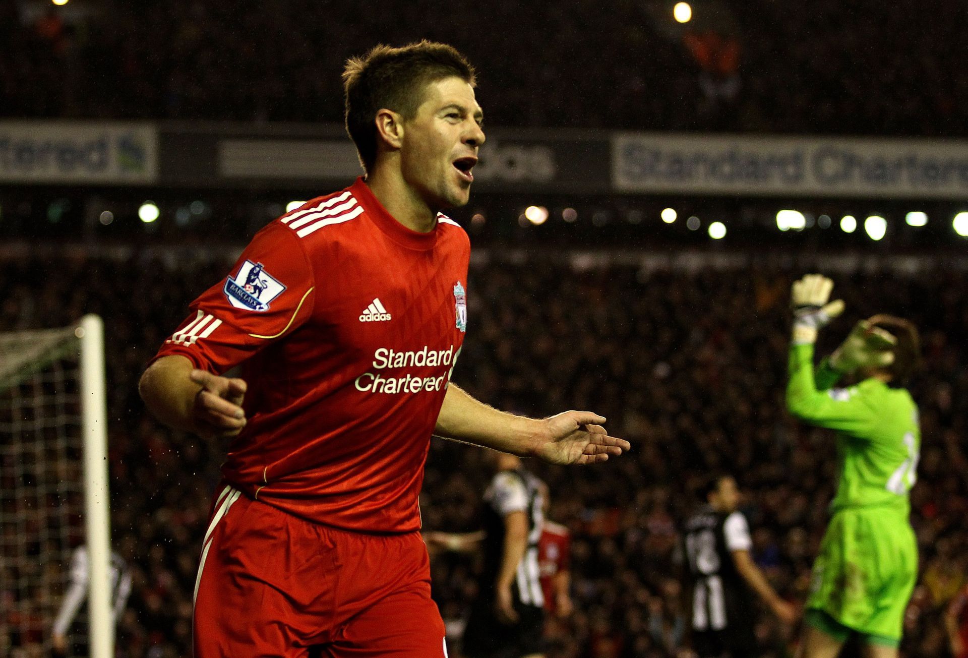Steven Gerrard had a lot of goal contributions in the English top flight.