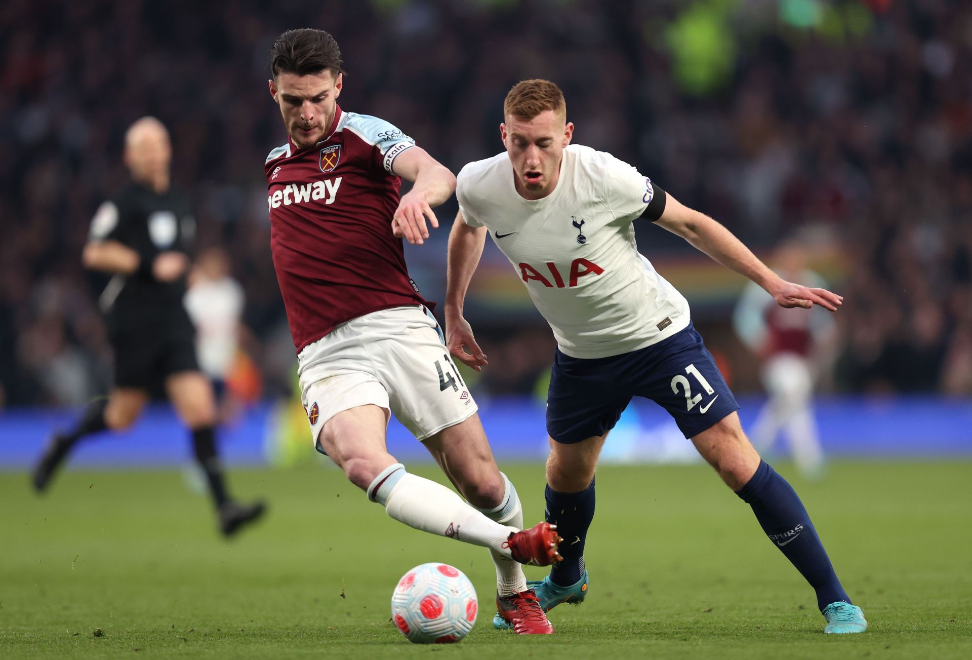 Rice in action for West Ham