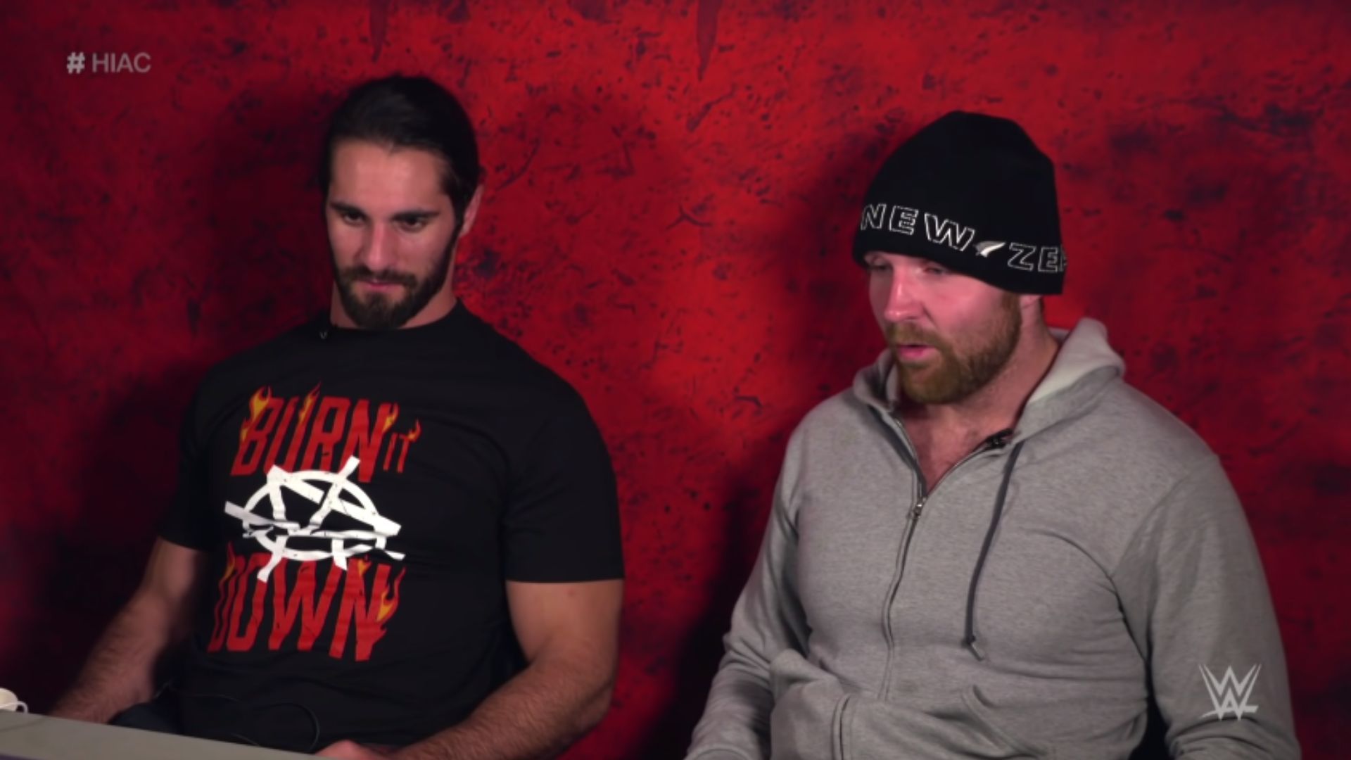 Seth Rollins (left) and Jon Moxley (right)
