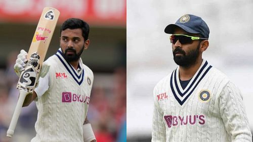 KL Rahul (L) and Ajinkya Rahane (R).