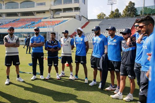 Rohit Sharma's men will play the first game of the World Test Championship series against Sri Lanka at the PCA Stadium in Mohali (Image: BCCI/Twitter)