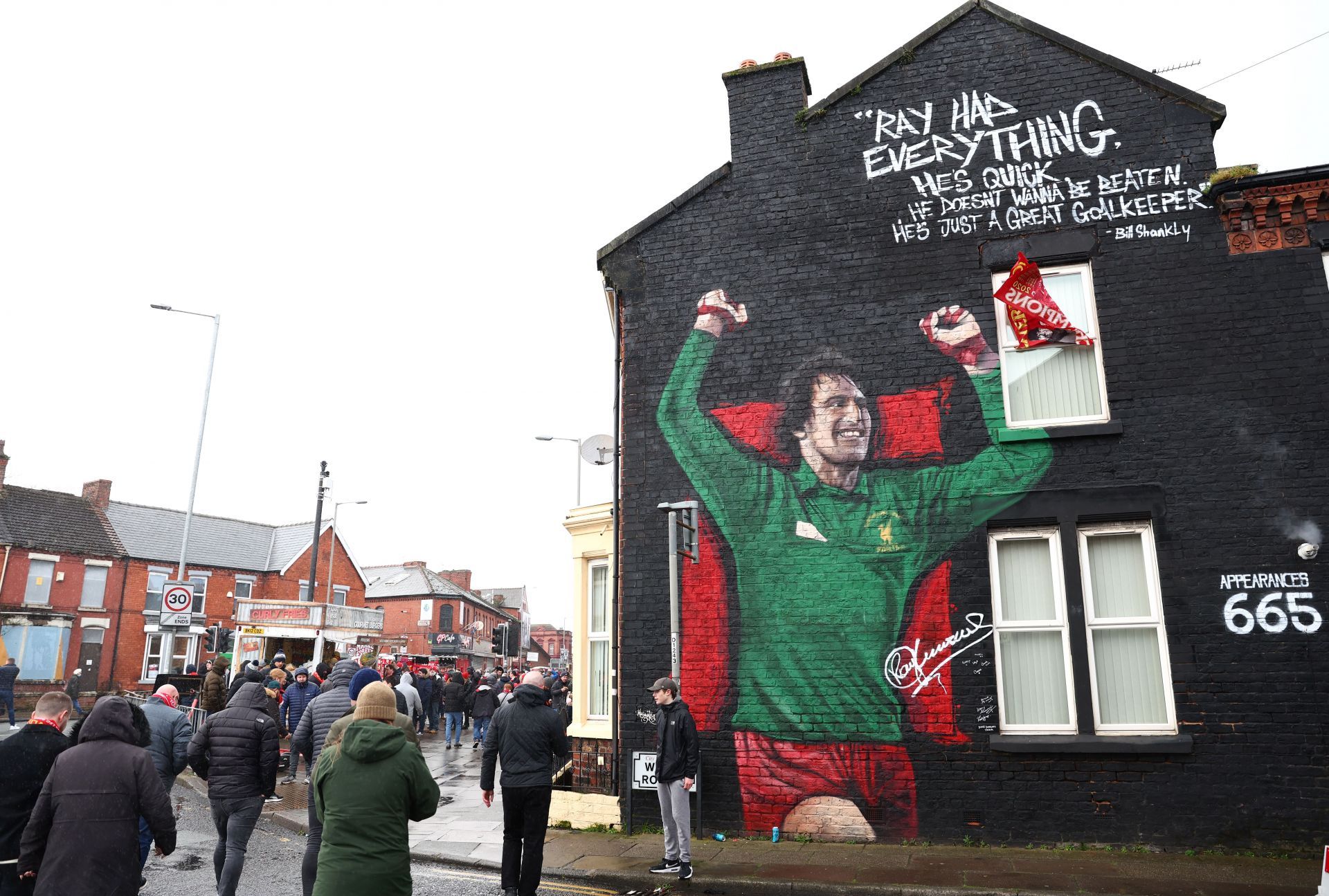 Ray Clemence marked his debut in 1968