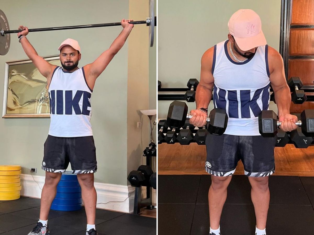 Rishabh Pant hits the gym ahead of the clash against Gujarat Titans (@rishabpant/Instagram)