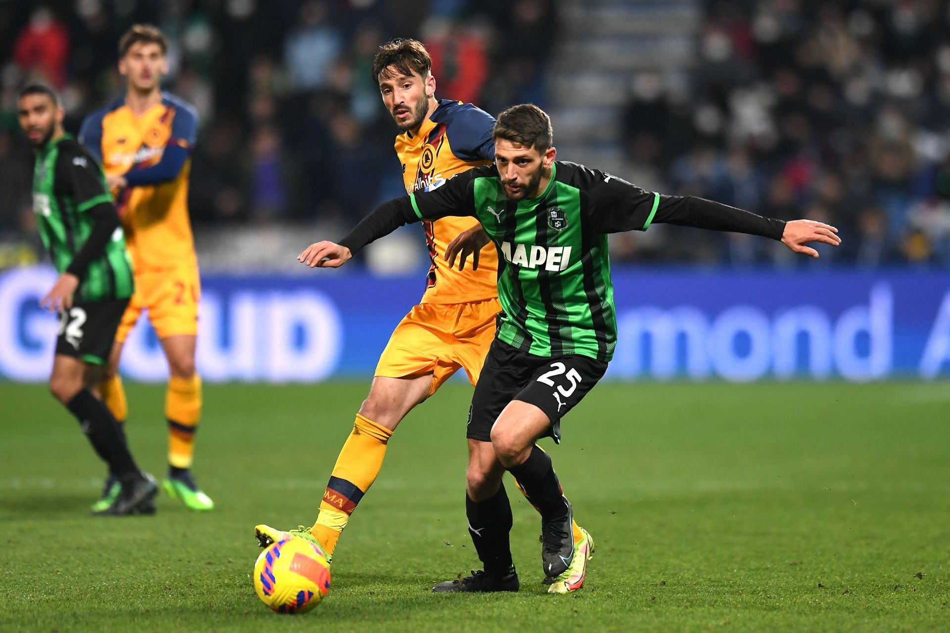 Domenico Berardi (right) could be on the move this summer.